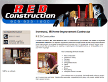 Tablet Screenshot of constructionred.com